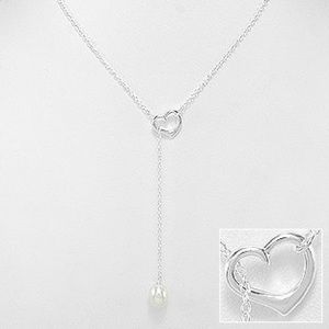 028 🆕 925 Silver Freshwater Pearl Necklace